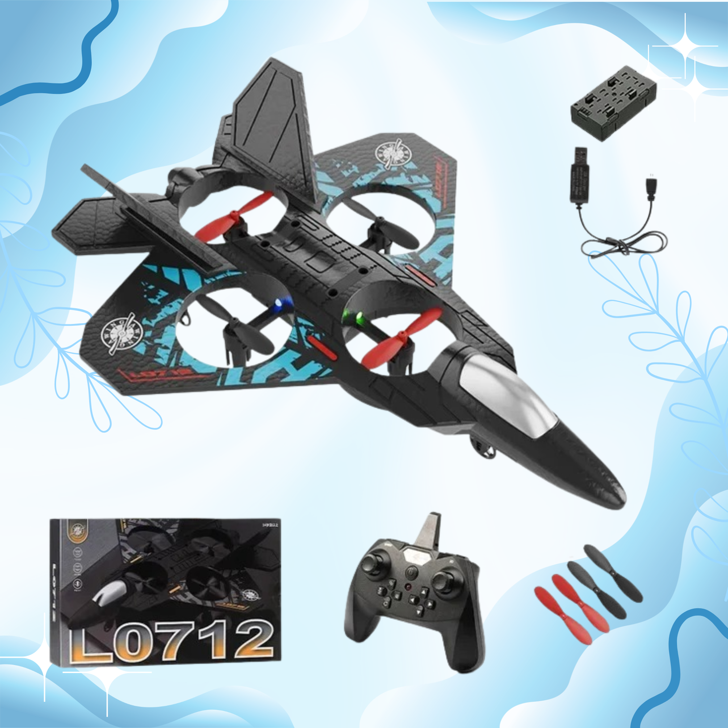 Avión Control Remoto fácil - Gravity Fighter Boys