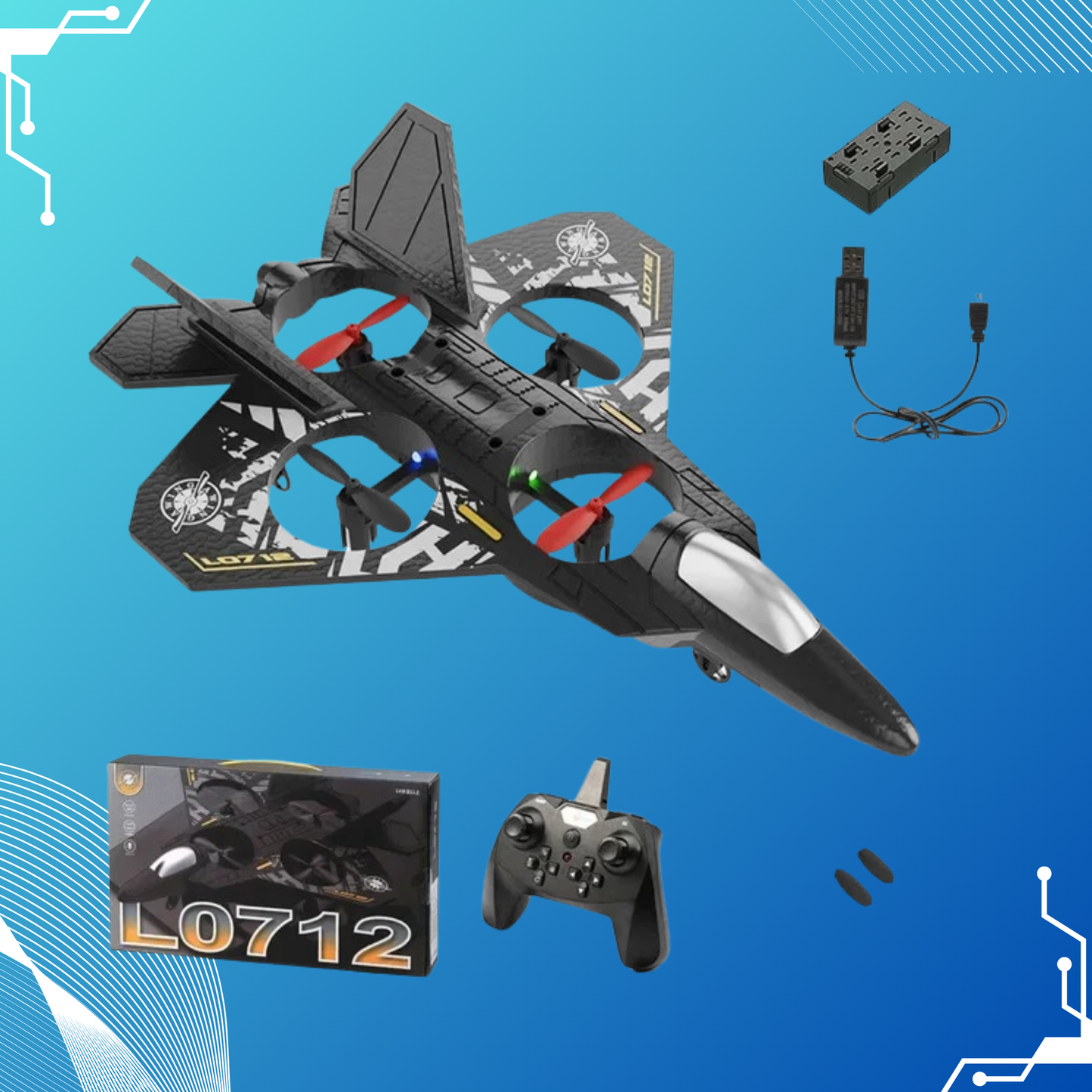 Avión Control Remoto fácil - Gravity Fighter Boys