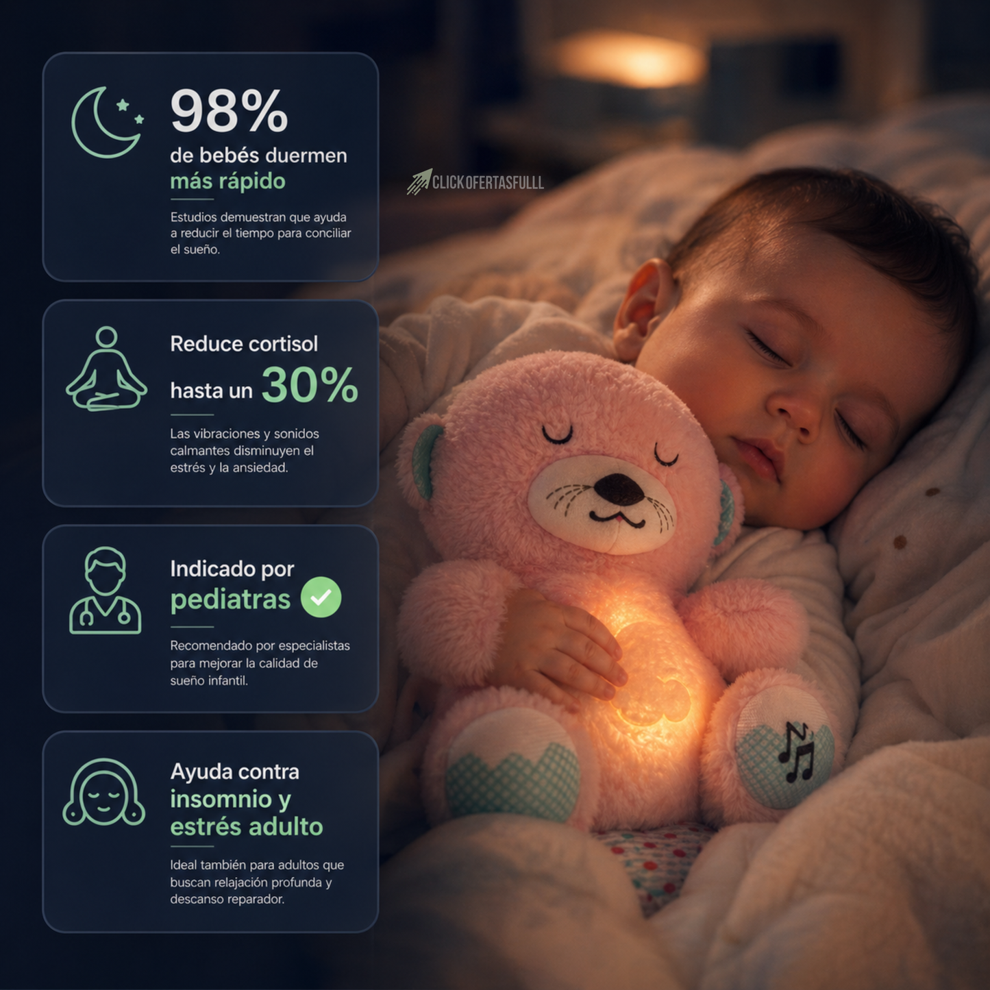 DreamOtter™ – Peluche Nutria Dormilona.