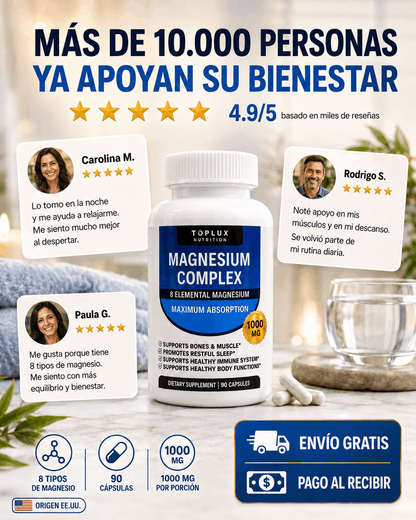 Apoya el funcionamiento muscular, nervioso, el bienestar y descanso diario.