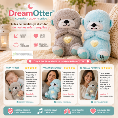 DreamOtter™ – Peluche Nutria Dormilona.