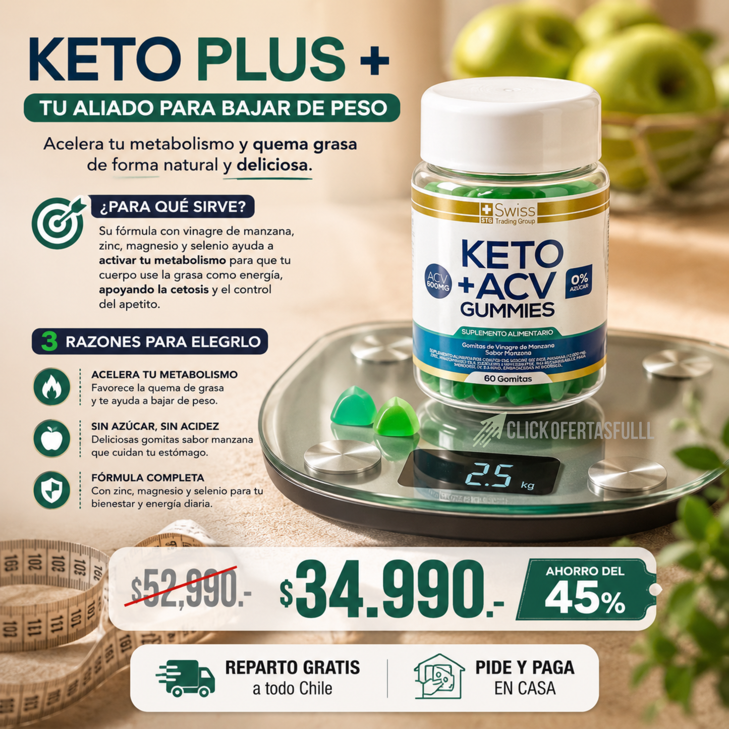 🥇 KetoSlim™ – Favorece quema de grasa naturalmente.