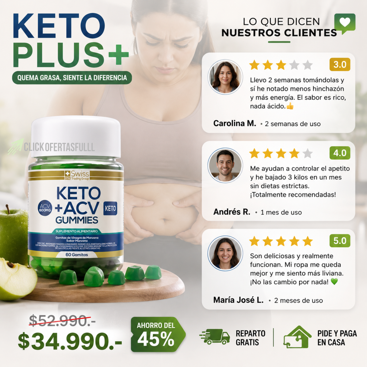 🥇 KetoSlim™ – Favorece quema de grasa naturalmente.