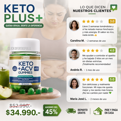 🥇 KetoSlim™ – Favorece quema de grasa naturalmente.